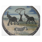 アフリカ・ケニヤ美しいエレガント野生生物 ノートパッド (正面)