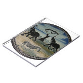 アフリカ・ケニヤ美しいエレガント野生生物 ノートブック (左側)