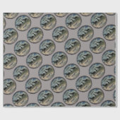 アフリカ・ケニヤ美しいエレガント野生生物 ラッピングペーパー (フラット)