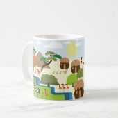 アフリカ コーヒーマグカップ (正面左)