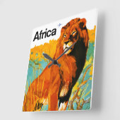 アフリカ～サベナ スクエア壁時計 (傾斜)