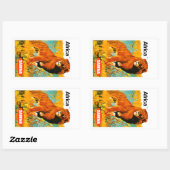 アフリカ～サベナ 長方形シール (シート)