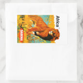 アフリカ～サベナ 長方形シール (バッグ)