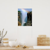 アフリカ、ザンビア、ビクトリア秋国立公園。 ポスター (キッチン)