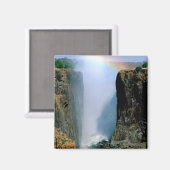 アフリカ、ザンビア、ビクトリア秋国立公園。 マグネット (正面/裏面)