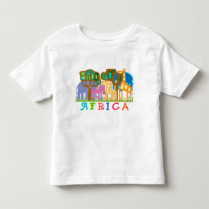 アフリカ – ジャングル動物 トドラーTシャツ