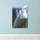 アフリカ、ジンバブエ、ビクトリア秋 キャンバスプリント (インサイチュ (ウッドフロア))