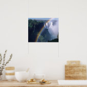 アフリカ、ジンバブエ。ビクトリア秋 ポスター (キッチン)