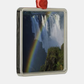 アフリカ、ジンバブエ、ビクトリア秋 メタルオーナメント (右)