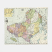 アフリカ、スエズ運河 フリースブランケット (正面(横))