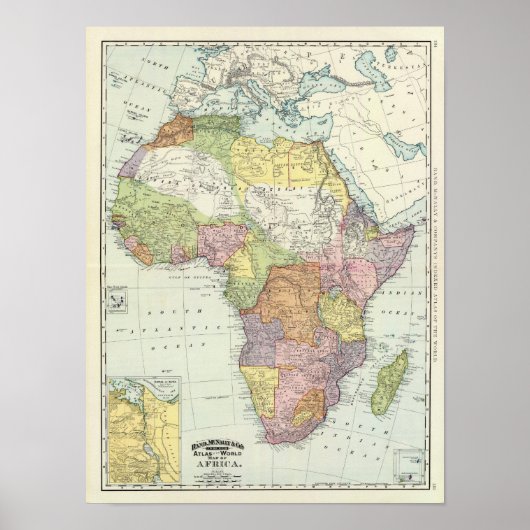 アフリカ、スエズ運河 ポスター (正面)