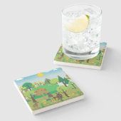 アフリカ ストーンコースター (横)