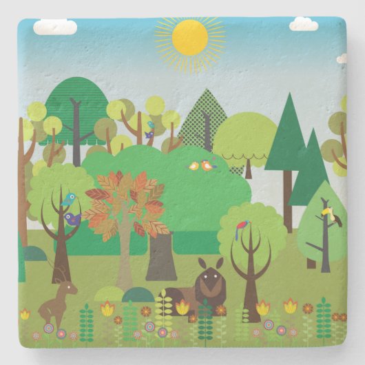 アフリカ ストーンコースター (正面)