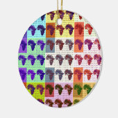 アフリカ セラミックオーナメント (左)