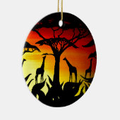 アフリカ セラミックオーナメント (右)