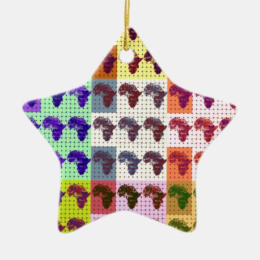 アフリカ セラミックオーナメント (正面)