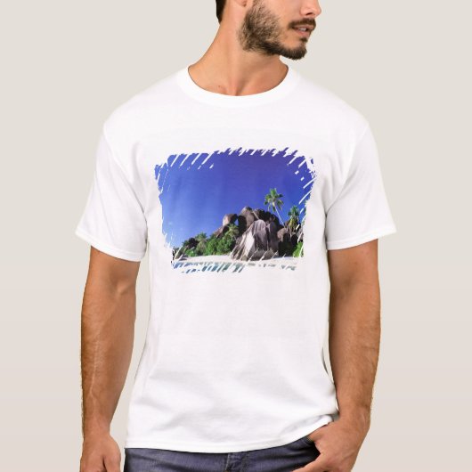 アフリカ, セーシェル, ラディーグ島 グラニット3 Tシャツ (正面)