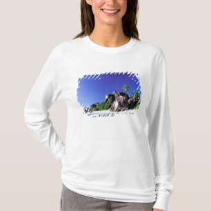 アフリカ、セーシェル、ラディーグ島。花崗岩3 Tシャツ