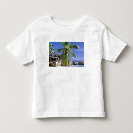 アフリカ、セーシェル、ラディーグ島。花崗岩 2 トドラーTシャツ (正面)