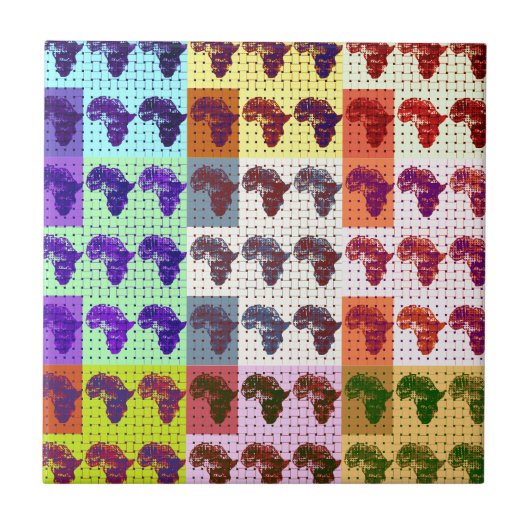 アフリカ タイル (正面)