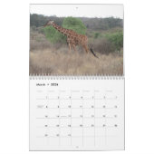 アフリカ: タンザニア及びケニヤ カレンダー (3月 2026)