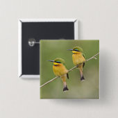 アフリカ。タンザニア。リトルビーアイターズアットマニヤラ 缶バッジ (正面&裏面)