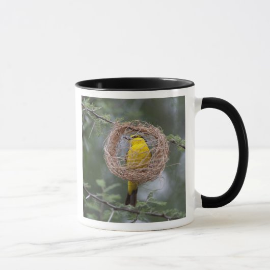 アフリカ。タンザニア。女性の黒首織機 マグカップ (右)