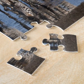 アフリカ。タンザニア。Ndutuでジブラスを飲む ジグソーパズル (側面)