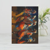 アフリカ・ダンス・オブ・ザ・マサイ – 結婚式招待状 招待状 (スタンド正面)