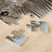 アフリカ、ナミビア、エトシャNP。バーチェルのゼブラ ジグソーパズル (側面)