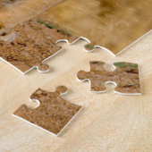 アフリカ、ナミビア、奥島。ライオンとライオン ジグソーパズル (側面)