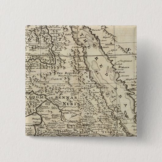 アフリカ，ヌビアとアビシニア 缶バッジ (正面)