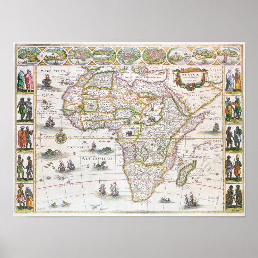 アフリカ・ノヴァ, c.1617 ポスター (正面)