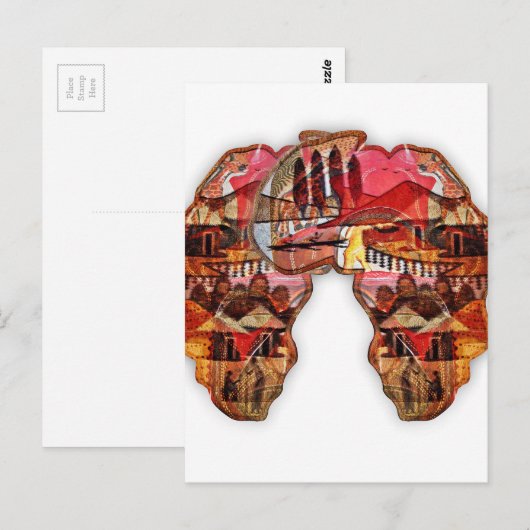 アフリカ ポストカード (正面/裏面)