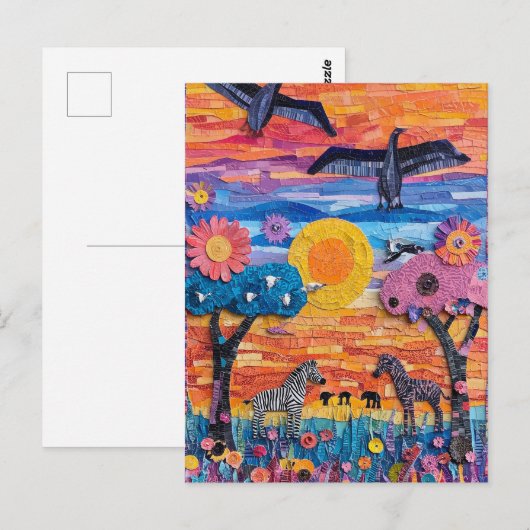 アフリカ ポストカード (正面/裏面)