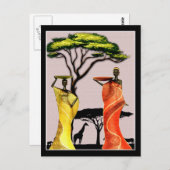 アフリカ ポストカード (正面/裏面)