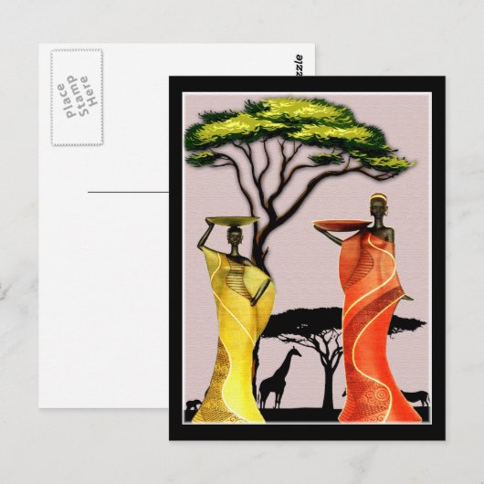 アフリカ ポストカード (正面/裏面)