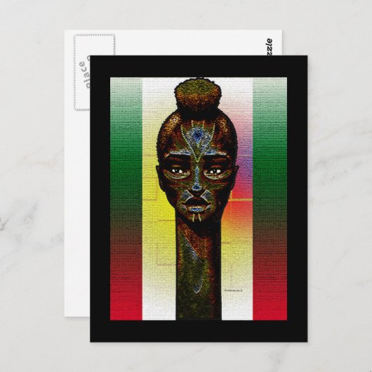 アフリカ ポストカード (正面/裏面)