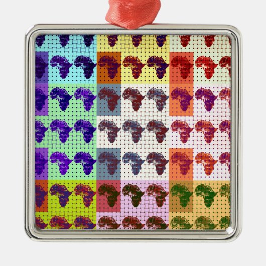 アフリカ メタルオーナメント (正面)