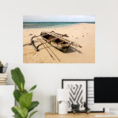 アフリカ、モザンビーク、モグンダ島 ポスター (ホームオフィス)