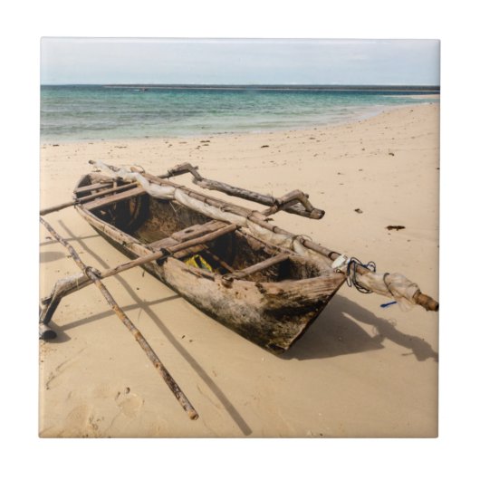 アフリカ、モザンビーク、モグンデュラ島 タイル (正面)