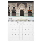 アフリカ – モロッコ –  カレンダー (2月 2026)