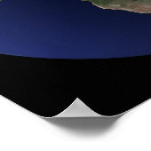 アフリカ、ヨーロッパ、中東を示す全地球 ポスター (角)