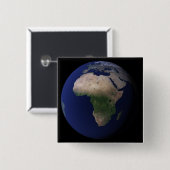 アフリカ、ヨーロッパ、中東を示す全地球 缶バッジ (正面&裏面)