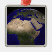 アフリカ、ヨーロッパ、中東、および地域の見解 メタルオーナメント (正面)