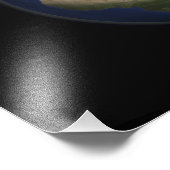 アフリカ、ヨーロッパ、中東Eの完全な地球 フォトプリント            (角)