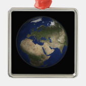 アフリカ、ヨーロッパ、中東Eの完全な地球 メタルオーナメント (正面)