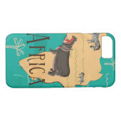 アフリカ・ヴィンテージ旅行ポスターを体験 Case-Mate iPhoneケース (裏面(横))