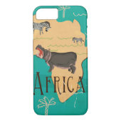 アフリカ・ヴィンテージ旅行ポスターを体験 Case-Mate iPhoneケース (裏面)