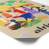 アフリカ・ヴィンテージ旅行ポスター ポスター (角)